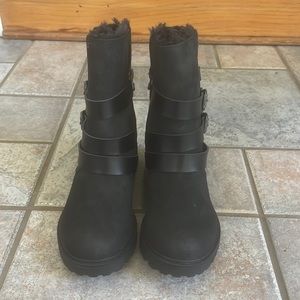 Blowfish Malibu Black Suede Boots Size 6.5